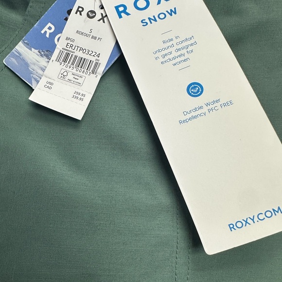 Roxy Womens Rideout - Technical Snow Bib Pants New With Tags Size Small Pre-Pric - Picture 2 of 2